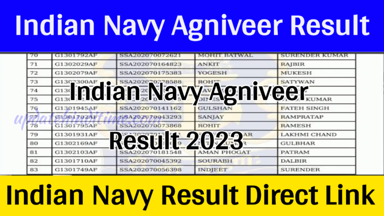 Indian Navy Agniveer Result