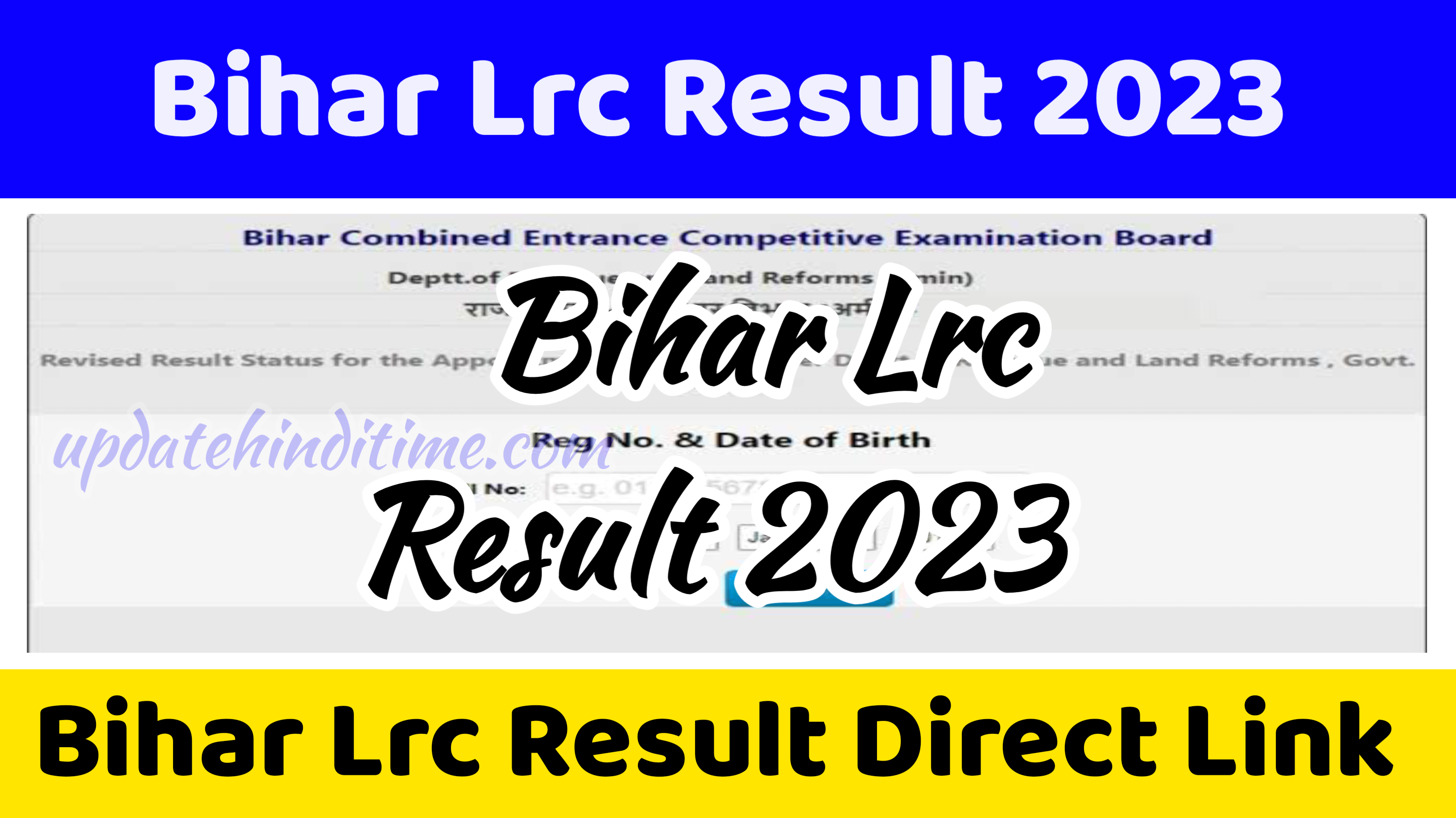 Bihar Lrc Result 2023